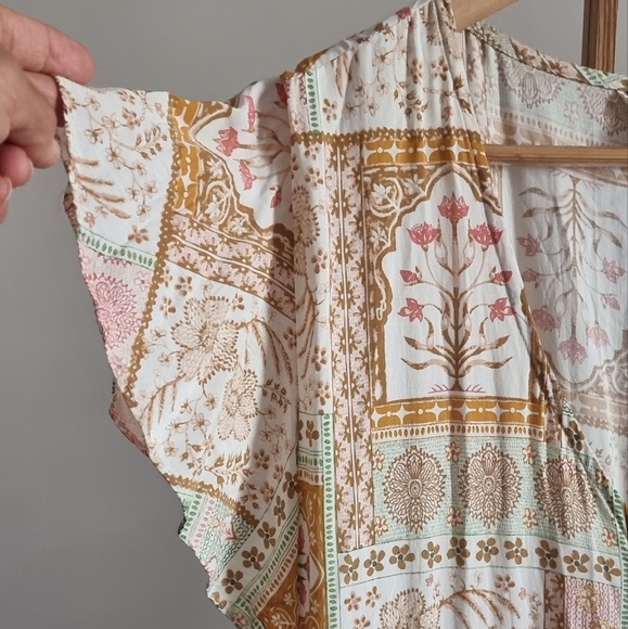 Jaase | Women's Maxi Short Sleeve Dress | Floral print | Ruffle | Size XL - Picture 3 of 10